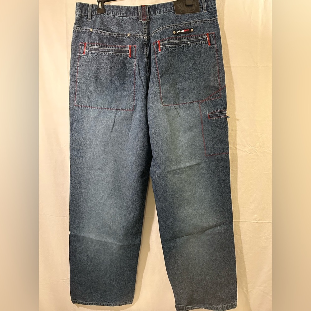 Shott NYC Vintage Wide Leg Baggy Street Wear Jeans Tagged 42x34 Measure 40x33